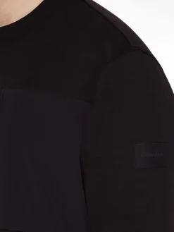 MIX MEDIA REPREVE SWEATSHIRT ck black