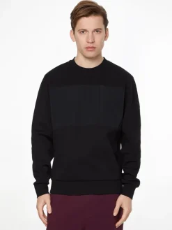 MIX MEDIA REPREVE SWEATSHIRT ck black
