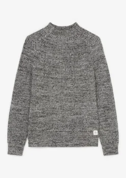 Mockneck-Strickpullover multi egg white