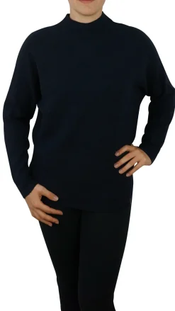 Modischer Pullover mit Stehbündchen night sky