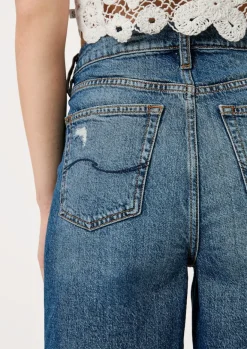 Mom-Fit Bermuda blau