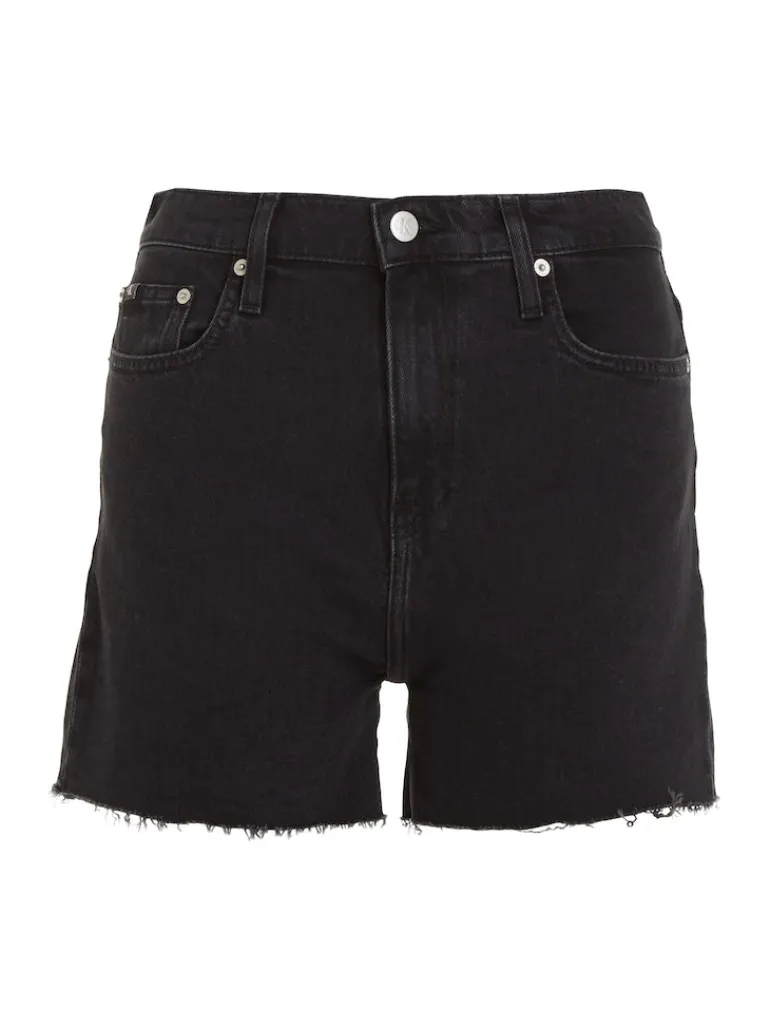 MOM SHORT denim black
