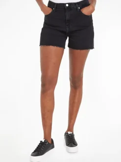 MOM SHORT denim black