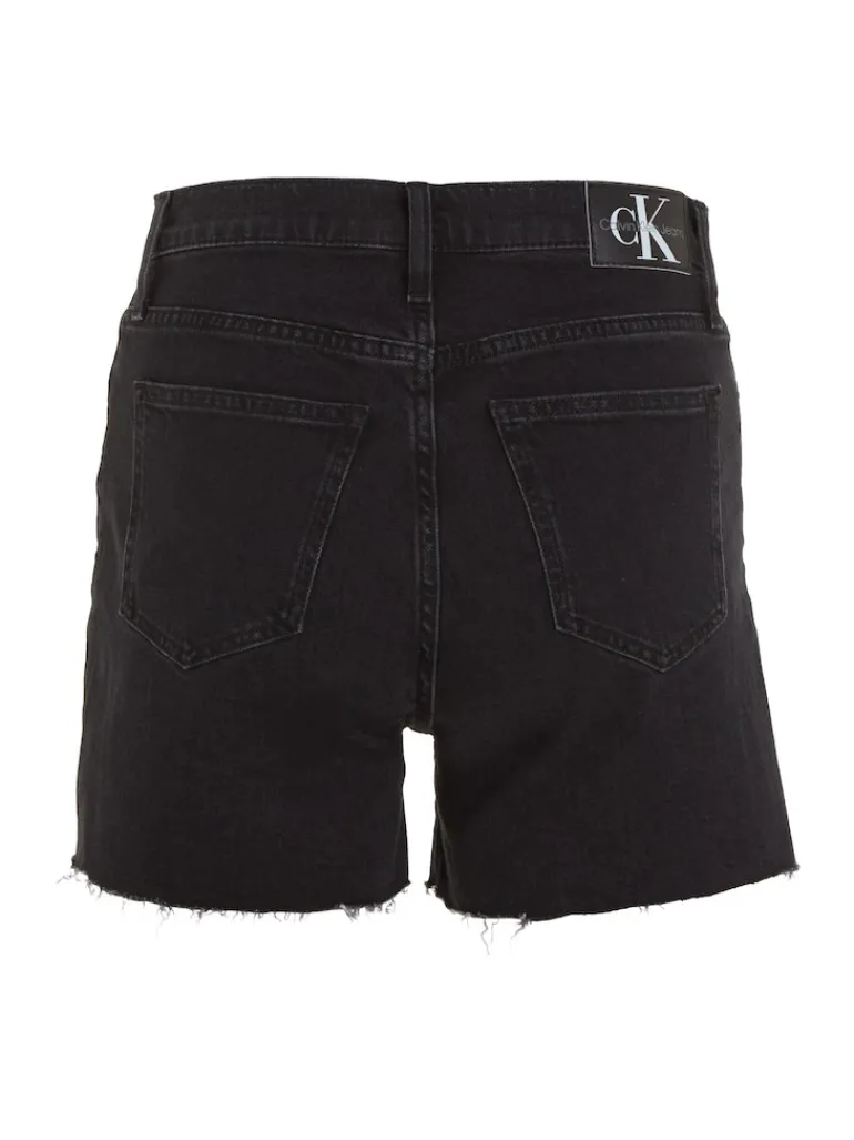 MOM SHORT denim black