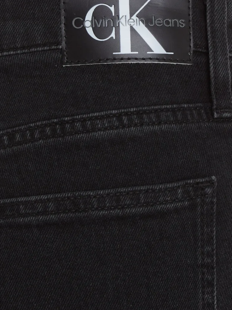 MOM SHORT denim black