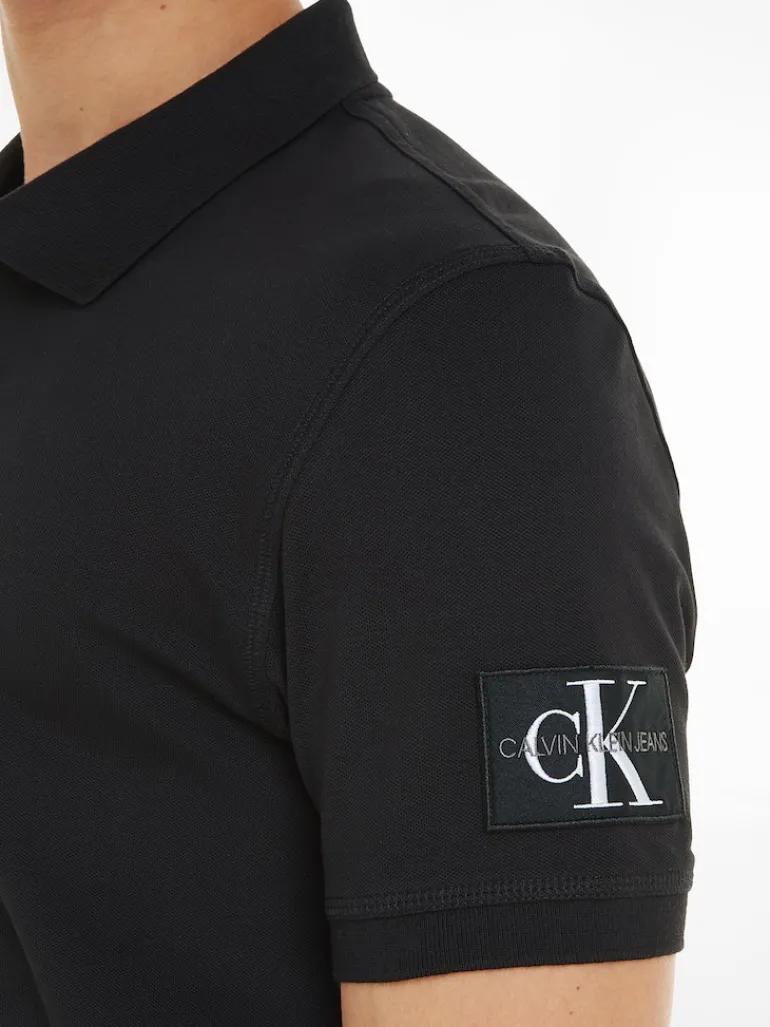 MONOLOGO BADGE POLO ck black