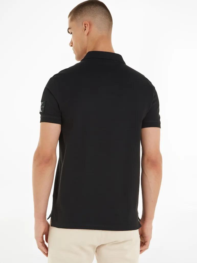 MONOLOGO BADGE POLO ck black