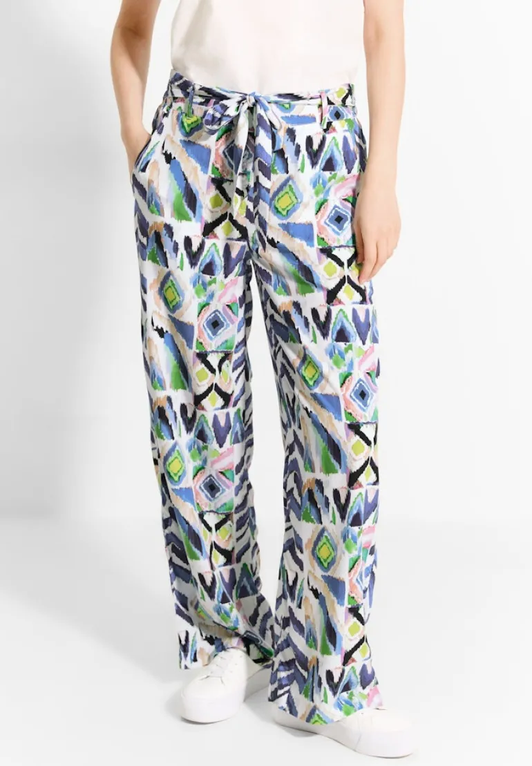Multicolor Print Hose vanilla white