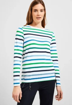 Multicolor Streifen Shirt vanilla white