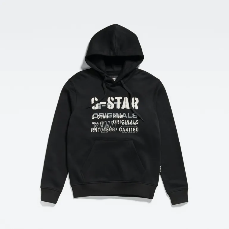 Multi layer originals hoddie dk black