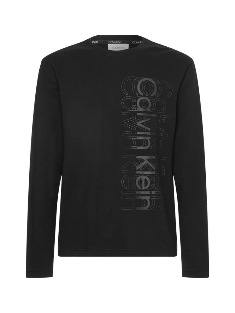 MULTI LOGO LS LIGHT SWEATSHIRT ck black