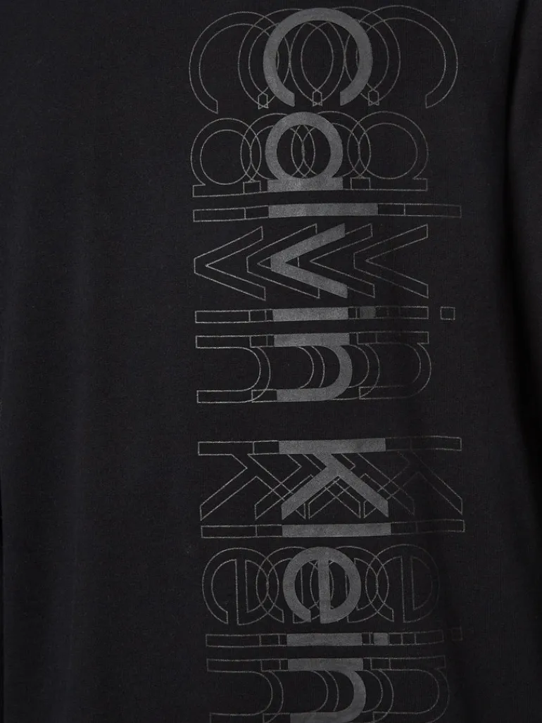 MULTI LOGO LS LIGHT SWEATSHIRT ck black