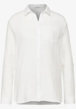 Musselin Hemdbluse vanilla white