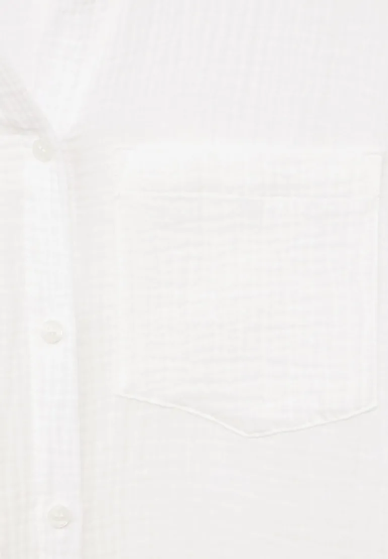 Musselin Hemdbluse vanilla white