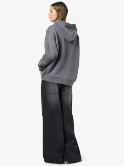 NMALDEN L/S LOOSE HOODIE JRS NOOS charcoal gray