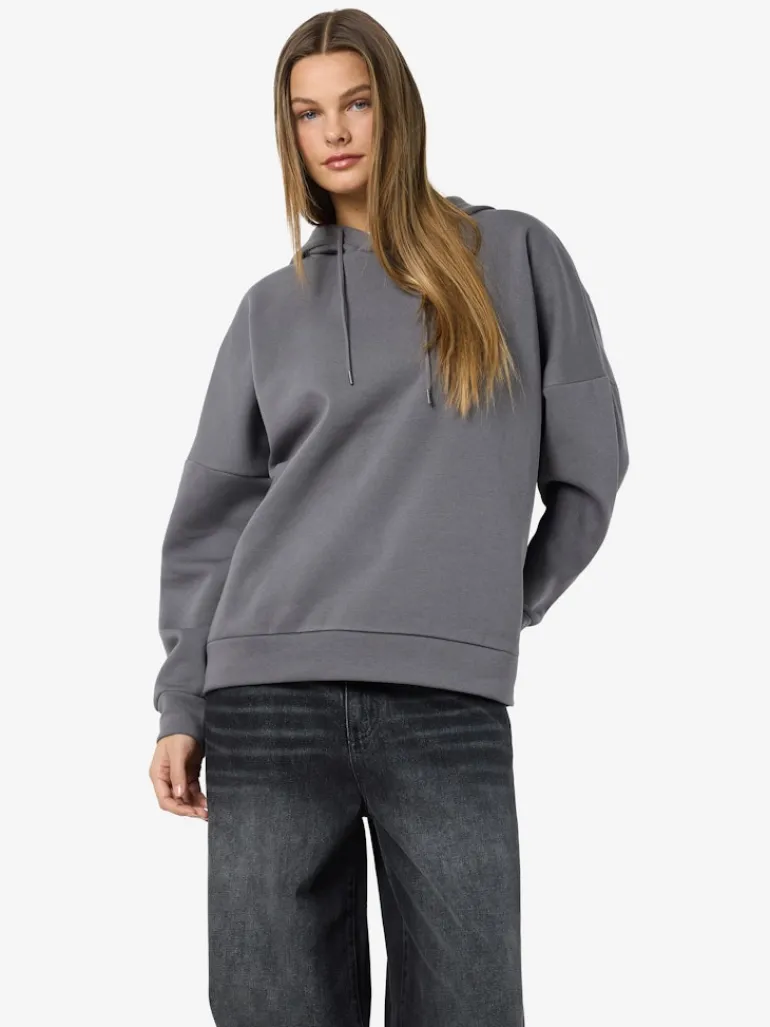 NMALDEN L/S LOOSE HOODIE JRS NOOS charcoal gray