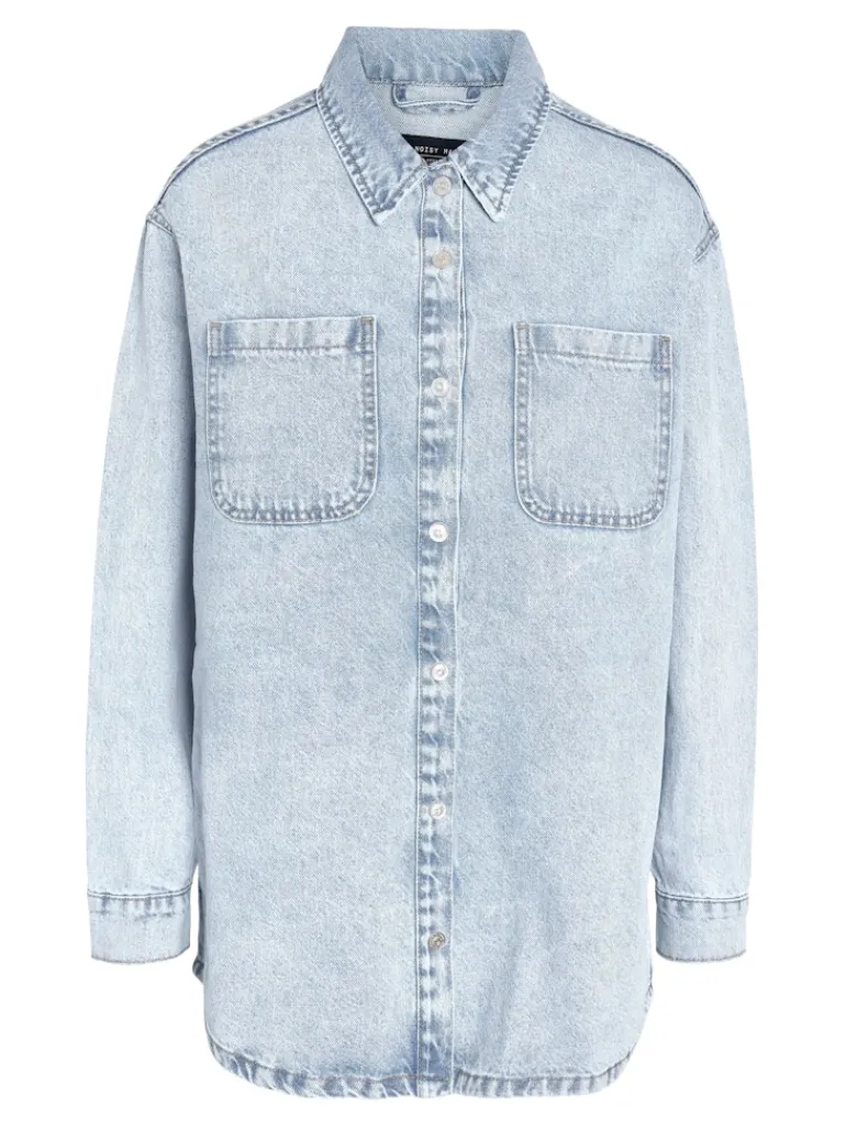 NMALVA L/S DENIM SHACKET AZ352LB NOOS light blue denim