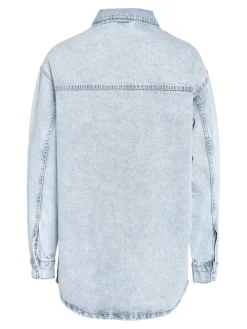 NMALVA L/S DENIM SHACKET AZ352LB NOOS light blue denim