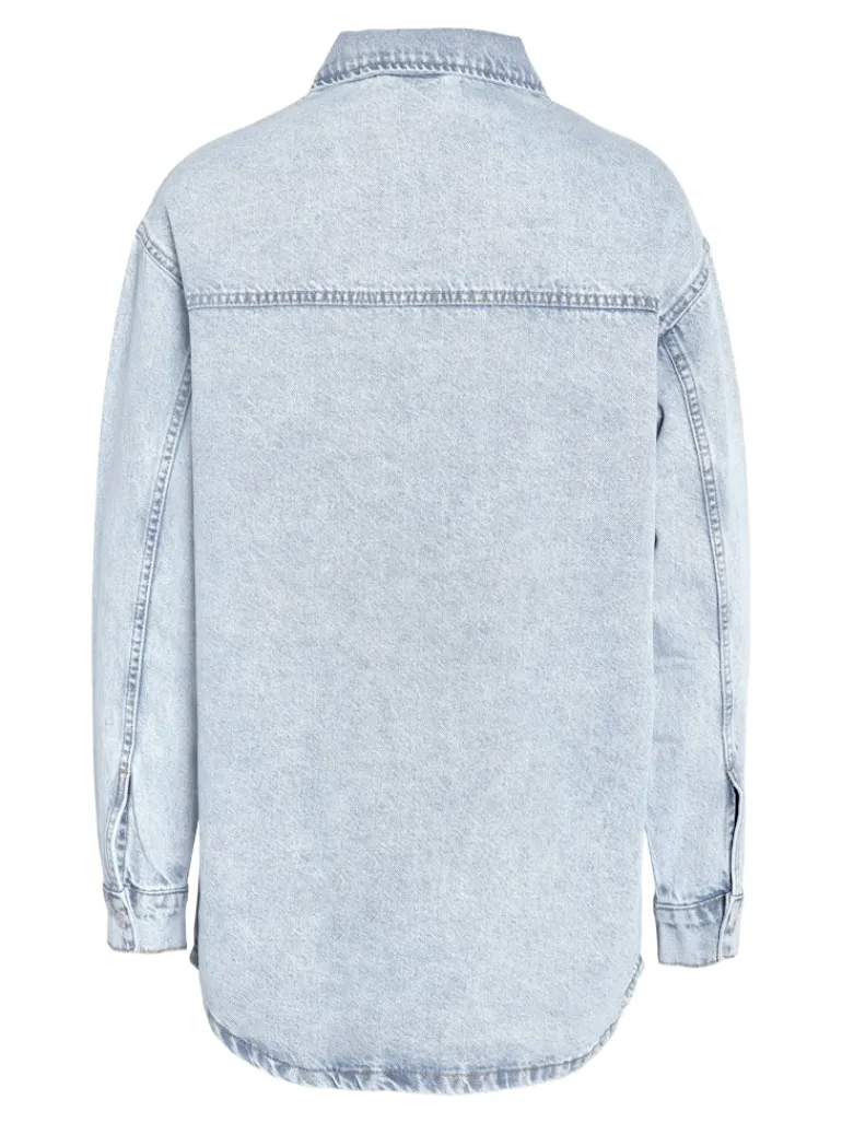 NMALVA L/S DENIM SHACKET AZ352LB NOOS light blue denim