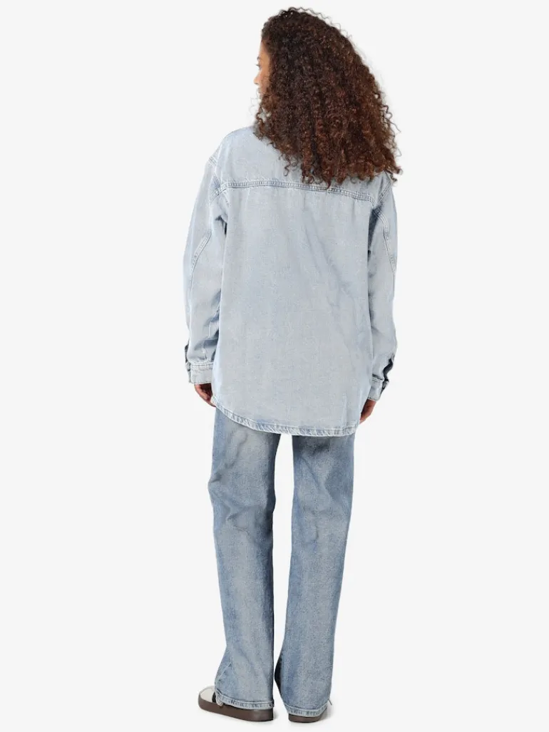NMALVA L/S DENIM SHACKET AZ352LB NOOS light blue denim