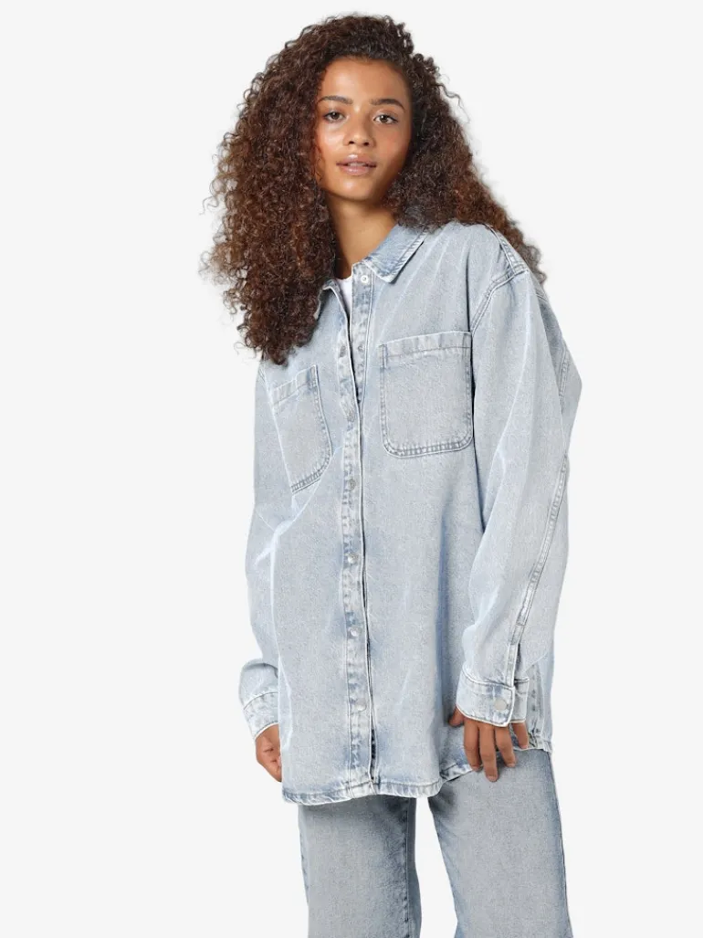 NMALVA L/S DENIM SHACKET AZ352LB NOOS light blue denim