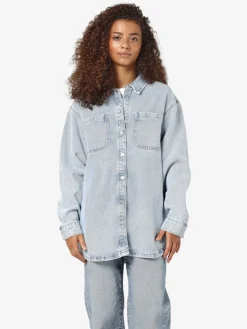 NMALVA L/S DENIM SHACKET AZ352LB NOOS light blue denim
