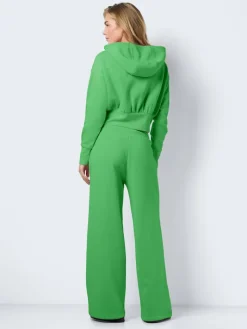 NMARYA L/S ZIP HOODIE JRS irish green