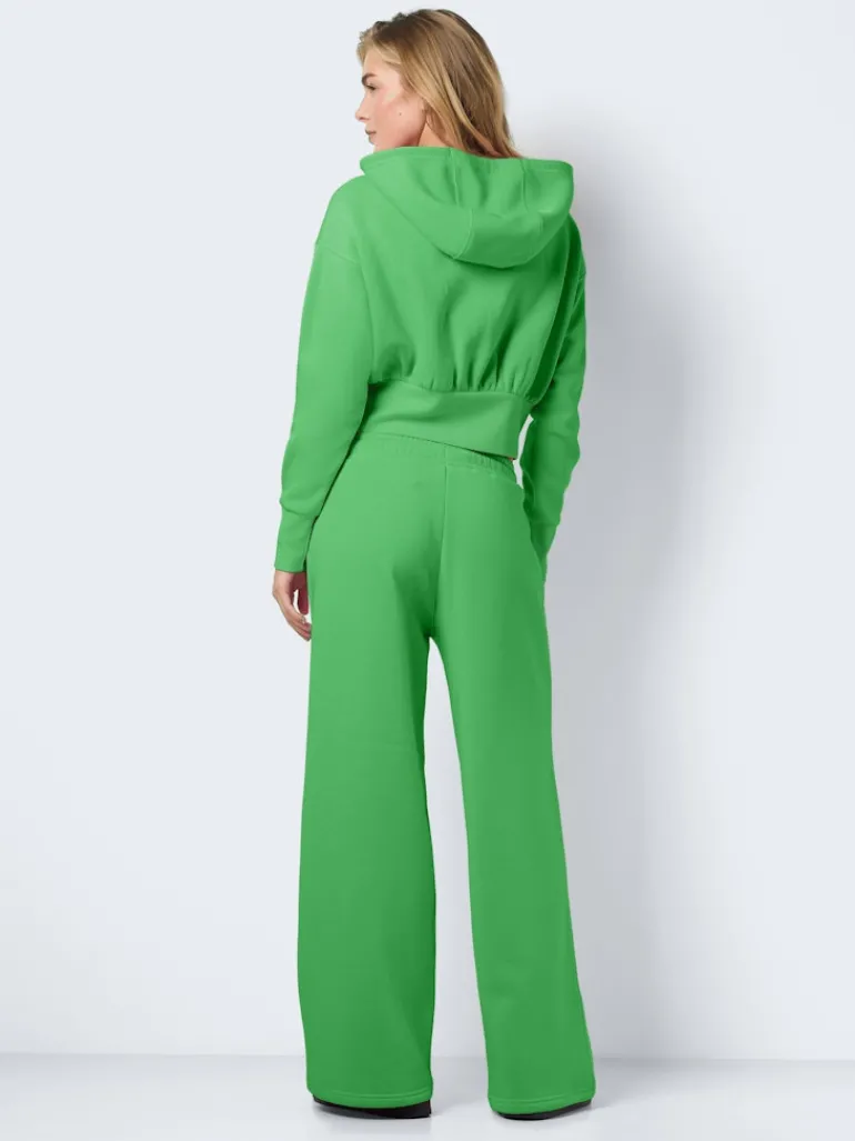 NMARYA L/S ZIP HOODIE JRS irish green