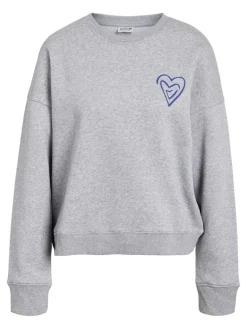 NMARYA O-NECK SWEAT JRS light grey melange