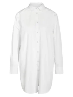 NMASTA L/S SHIRT DRESS FWD bright white