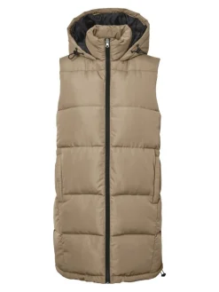 NMAURORA HOOD VEST NOOS hellbraun2