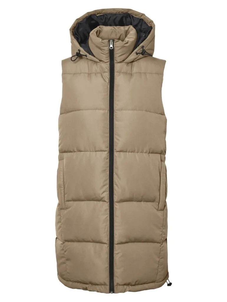 NMAURORA HOOD VEST NOOS hellbraun2