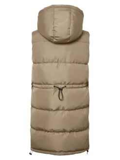 NMAURORA HOOD VEST NOOS hellbraun2