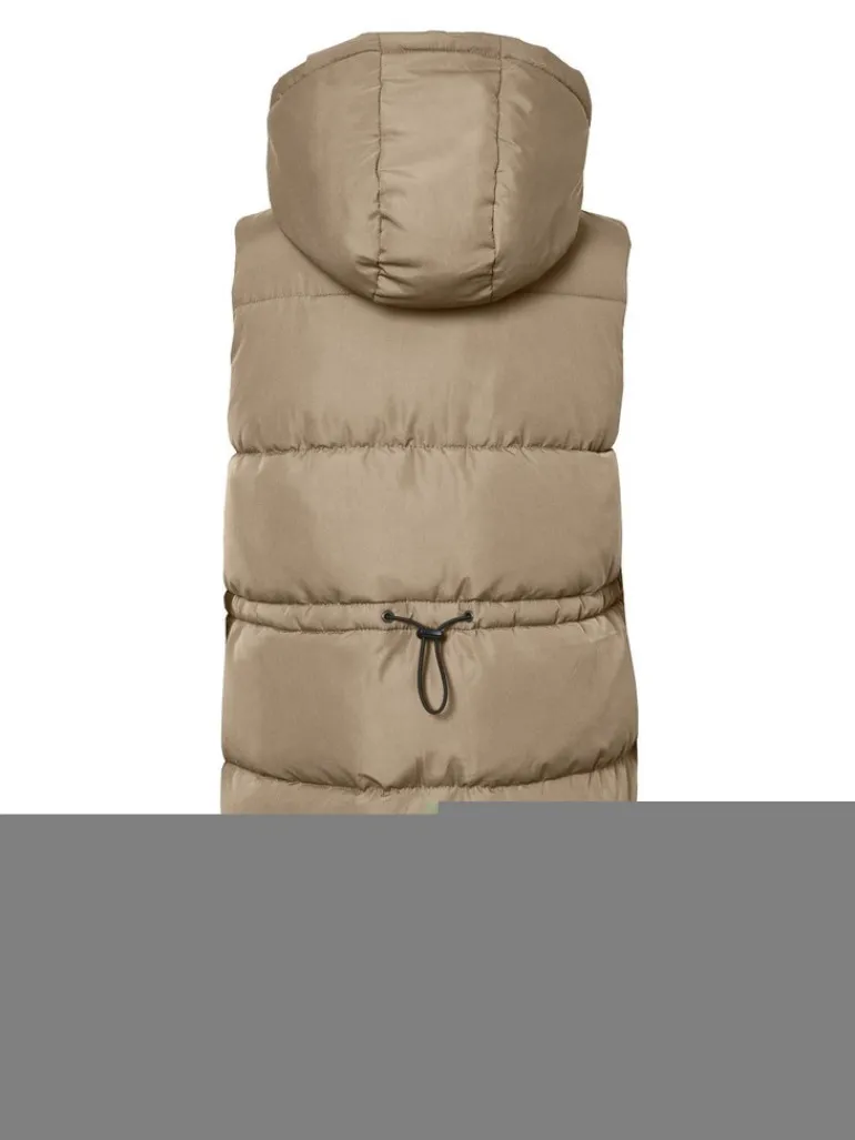 NMAURORA HOOD VEST NOOS hellbraun2