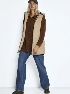 NMAURORA HOOD VEST NOOS hellbraun2