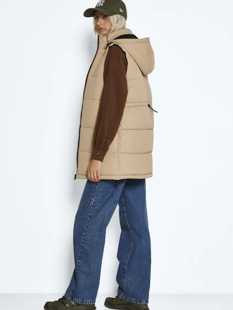 NMAURORA HOOD VEST NOOS hellbraun2