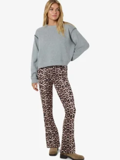NMBELLA H/W AOP PANT JRS LX natural