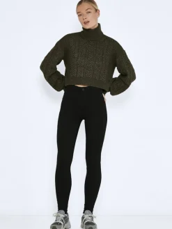 NMCALLIE HW SKINNY BLACK JEANS FWD NOOS black denim