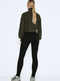 NMCALLIE HW SKINNY BLACK JEANS FWD NOOS black denim