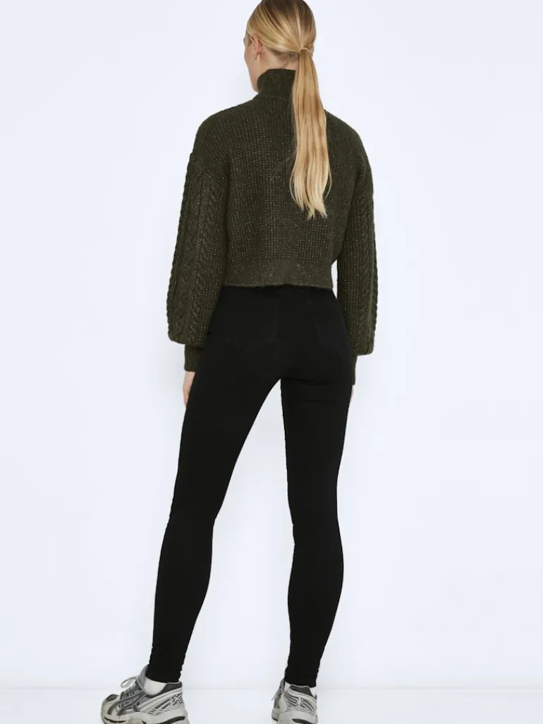 NMCALLIE HW SKINNY BLACK JEANS FWD NOOS black denim