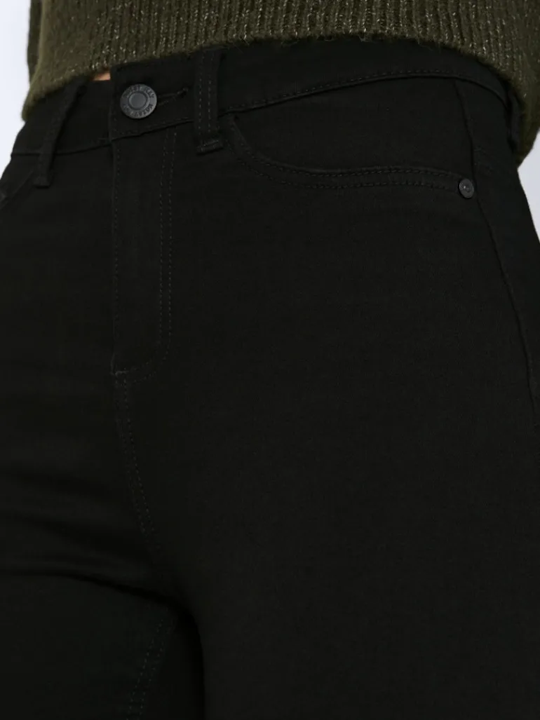 NMCALLIE HW SKINNY BLACK JEANS FWD NOOS black denim