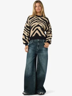 NMCHARLOTT L/S O-NECK KNIT FWD NOOS black