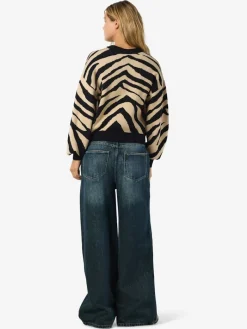 NMCHARLOTT L/S O-NECK KNIT FWD NOOS black