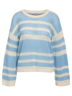 NMJOLA L/S O-NECK KNIT DD sky blue