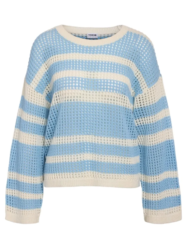 NMJOLA L/S O-NECK KNIT DD sky blue