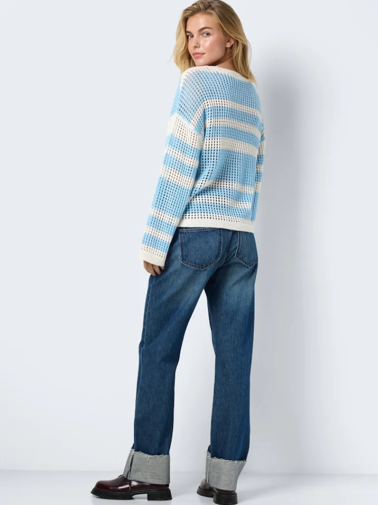 NMJOLA L/S O-NECK KNIT DD sky blue