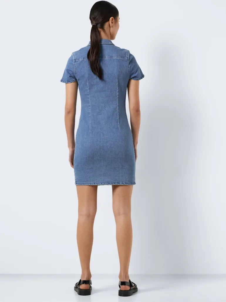 NMJOY S/S DRESS MB S* medium blue denim