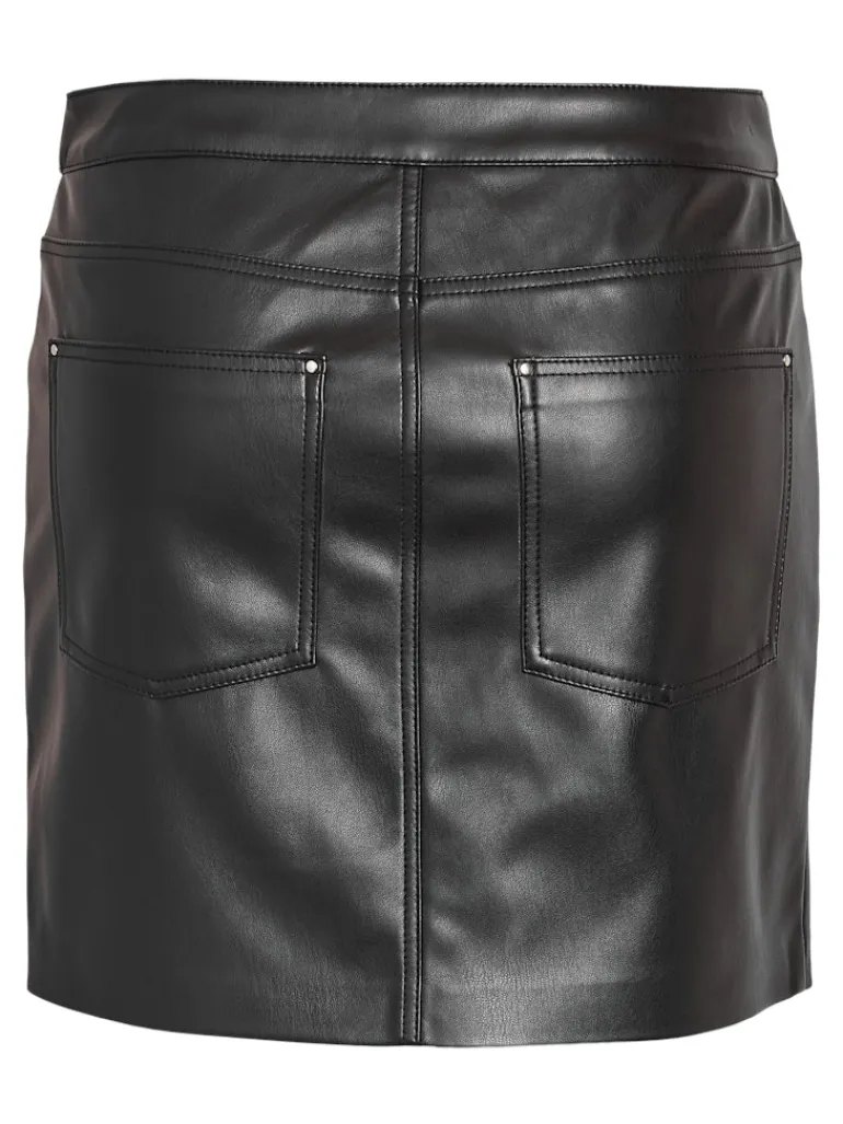 NMKATE NW PU SKIRT NOOS black