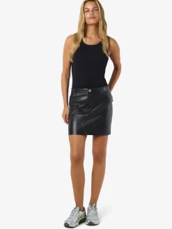 NMKATE NW PU SKIRT NOOS black