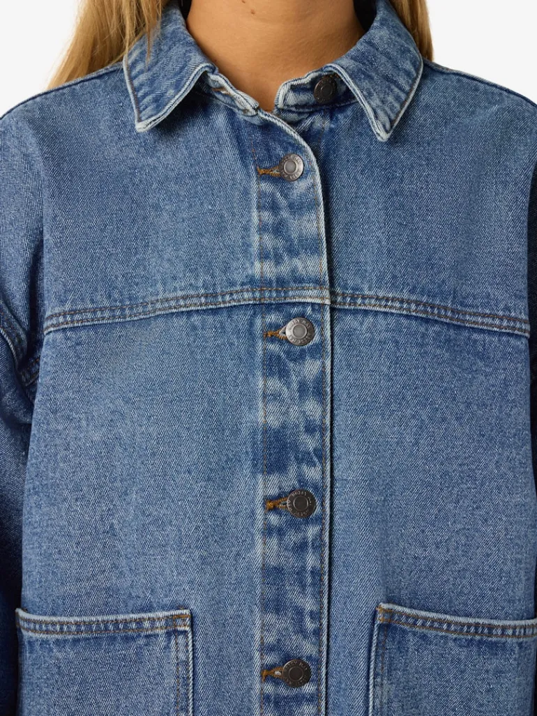 NMKETTIE L/S REG DNM JCKET VI557MB NOOS medium blue denim